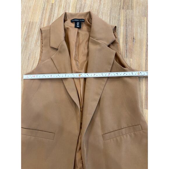 Sincerely Jules Brown Vest Blazer Size Small - Picture 5 of 9